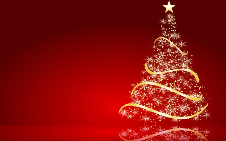 Golden Christmas Tree | Wallpaper Database